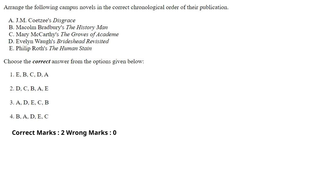 Read the question and choices in the excerpt. Choose A/B/C/D for the first/second/third/fourth option shown.