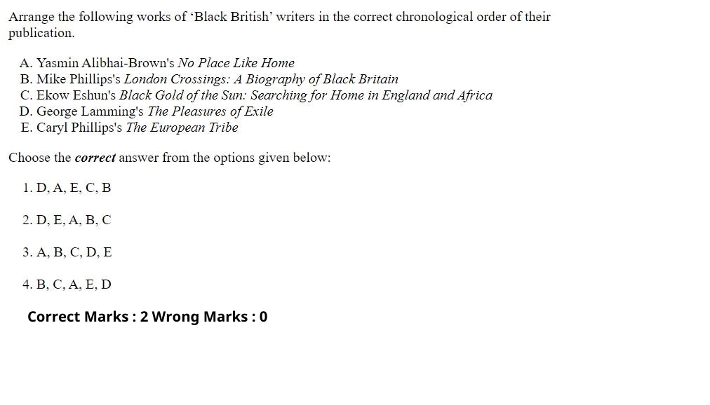 Read the question and choices in the excerpt. Choose A/B/C/D for the first/second/third/fourth option shown.