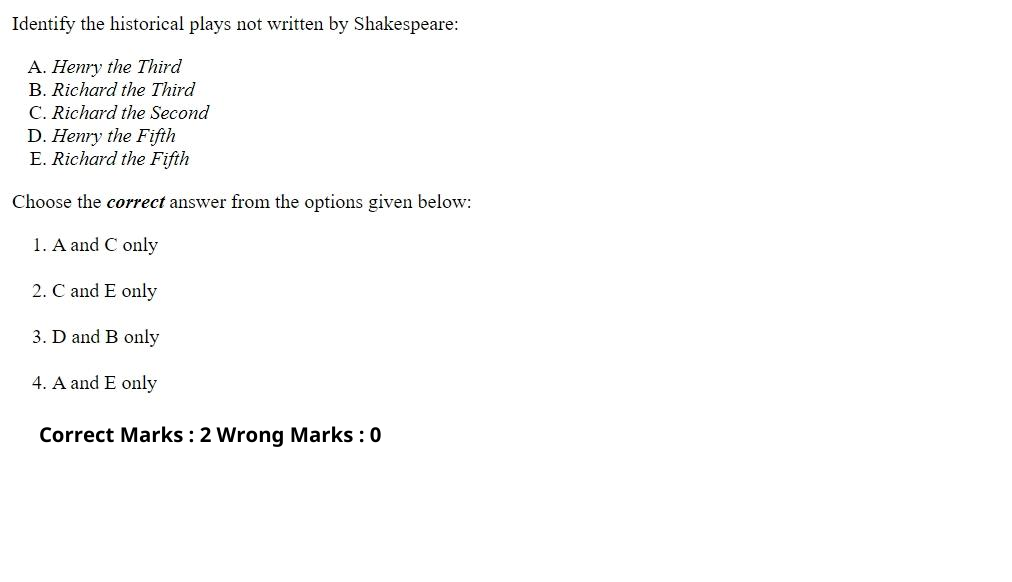 Read the question and choices in the excerpt. Choose A/B/C/D for the first/second/third/fourth option shown.
