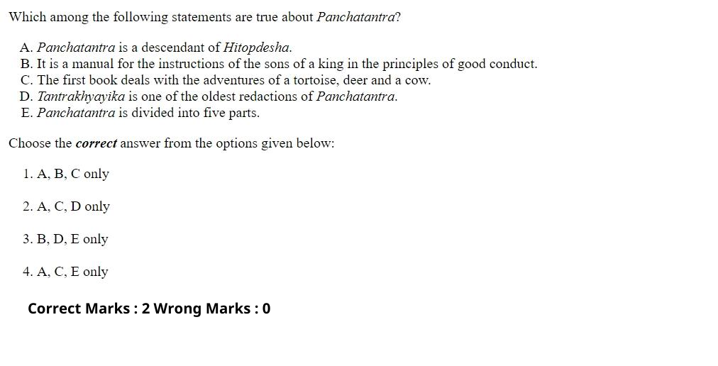 Read the question and choices in the excerpt. Choose A/B/C/D for the first/second/third/fourth option shown.