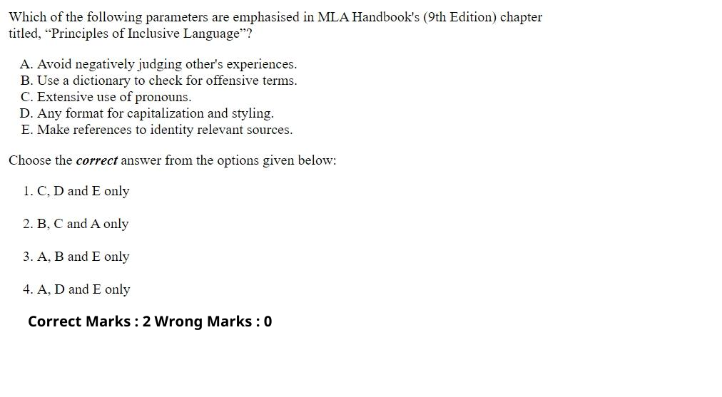 Read the question and choices in the excerpt. Choose A/B/C/D for the first/second/third/fourth option shown.