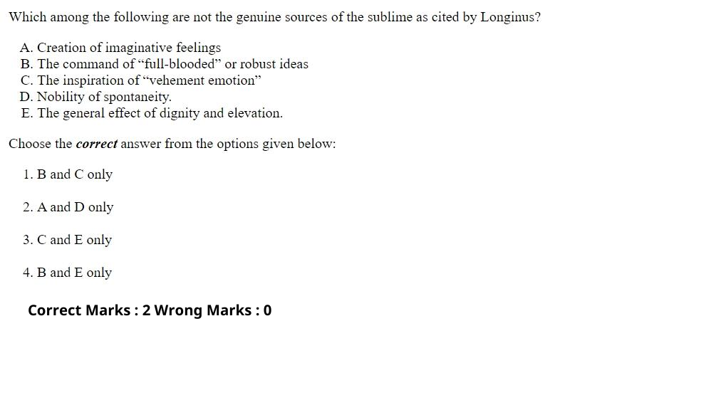 Read the question and choices in the excerpt. Choose A/B/C/D for the first/second/third/fourth option shown.