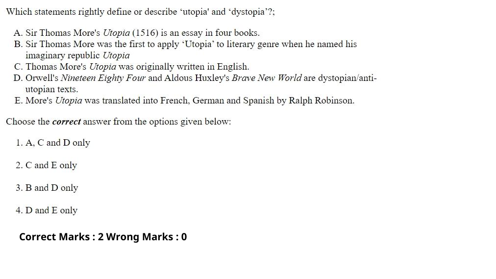 Read the question and choices in the excerpt. Choose A/B/C/D for the first/second/third/fourth option shown.