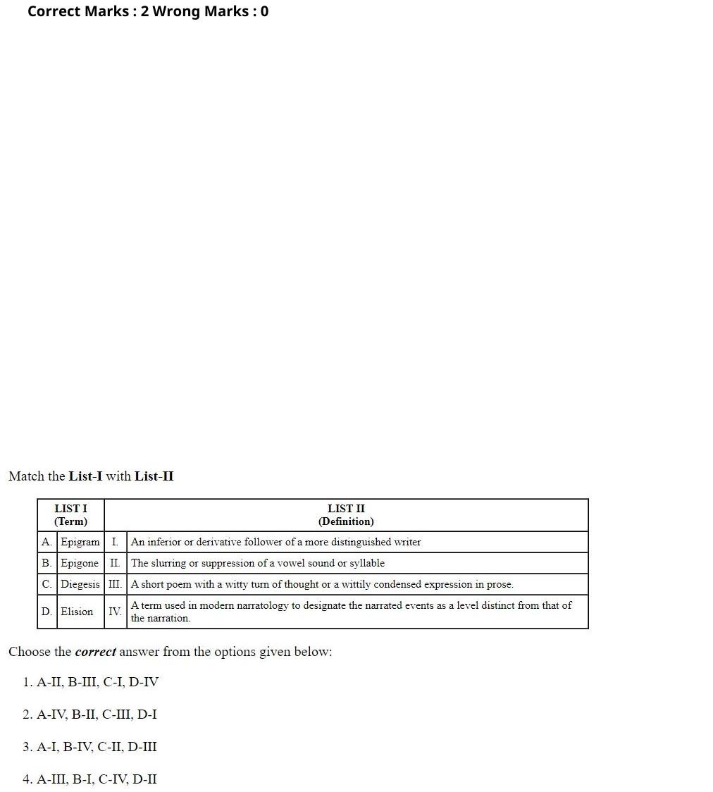 Read the question and choices in the excerpt. Choose A/B/C/D for the first/second/third/fourth option shown.