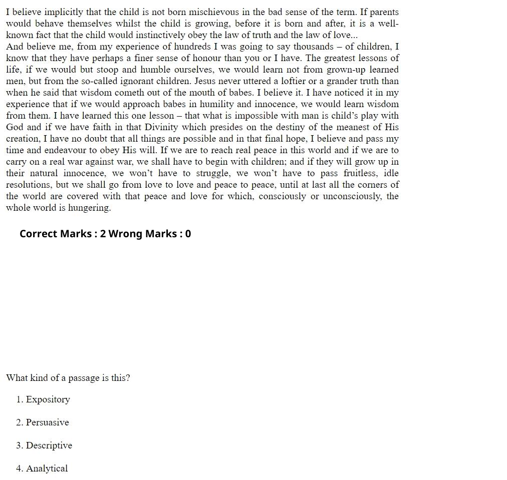Read the question and choices in the excerpt. Choose A/B/C/D for the first/second/third/fourth option shown.
