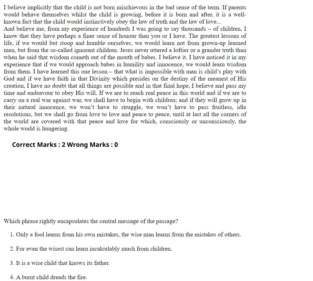 Read the question and choices in the excerpt. Choose A/B/C/D for the first/second/third/fourth option shown.