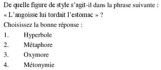 Read the question and choices in the excerpt. Choose A/B/C/D for the first/second/third/fourth option shown.