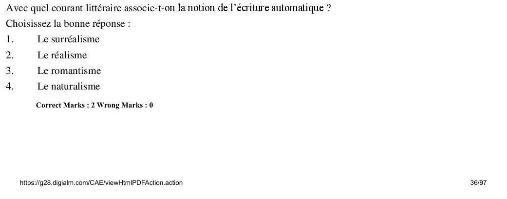 Read the question and choices in the excerpt. Choose A/B/C/D for the first/second/third/fourth option shown.