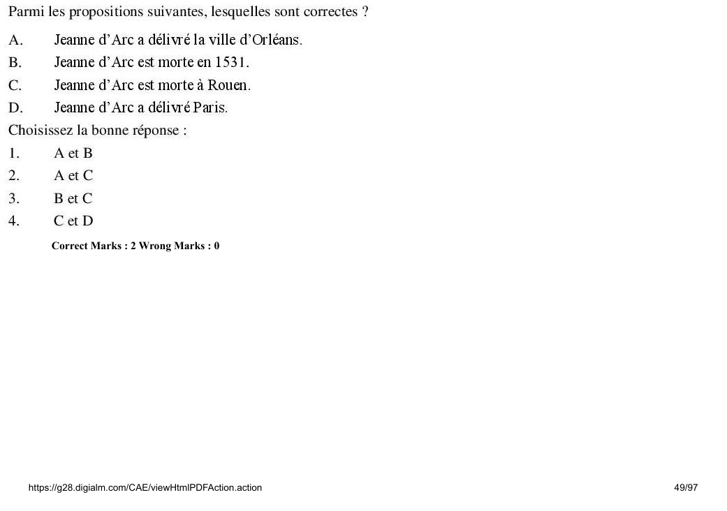 Read the question and choices in the excerpt. Choose A/B/C/D for the first/second/third/fourth option shown.