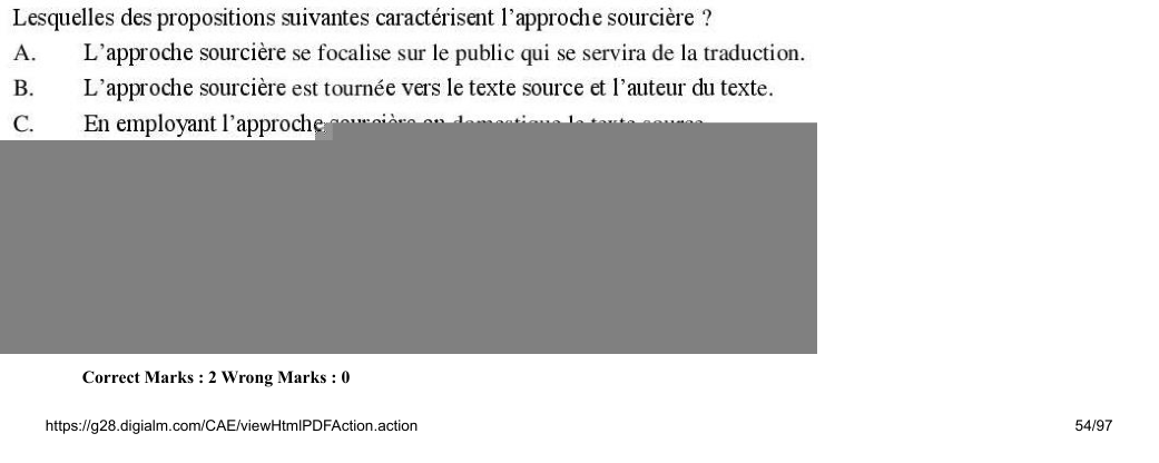 Read the question and choices in the excerpt. Choose A/B/C/D for the first/second/third/fourth option shown.