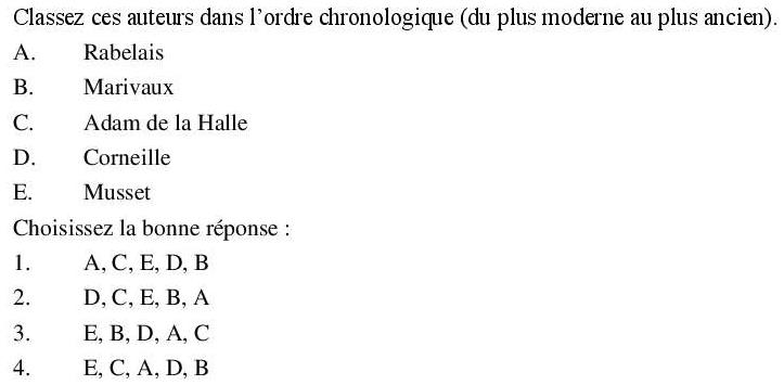 Read the question and choices in the excerpt. Choose A/B/C/D for the first/second/third/fourth option shown.