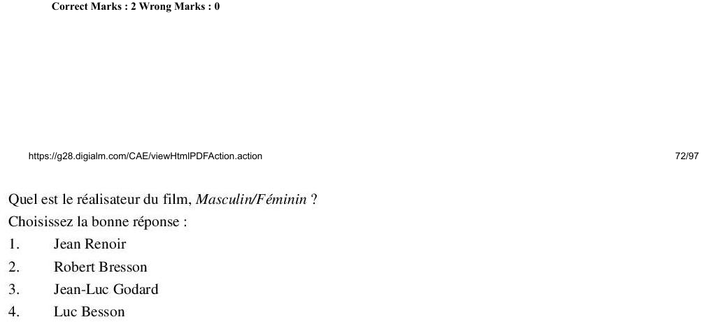 Read the question and choices in the excerpt. Choose A/B/C/D for the first/second/third/fourth option shown.