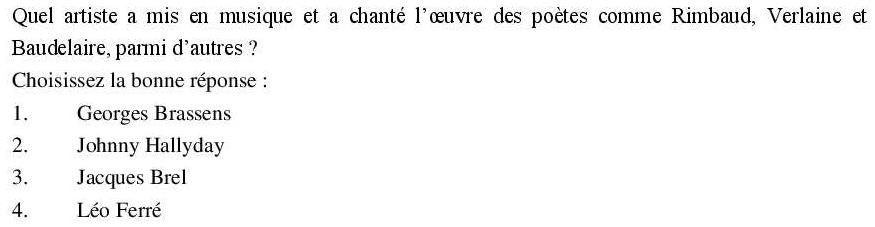 Read the question and choices in the excerpt. Choose A/B/C/D for the first/second/third/fourth option shown.