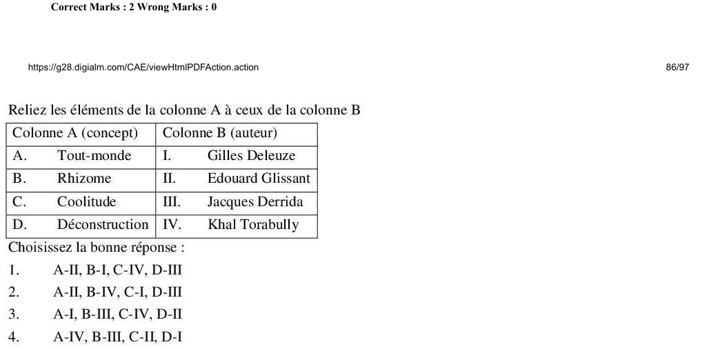 Read the question and choices in the excerpt. Choose A/B/C/D for the first/second/third/fourth option shown.