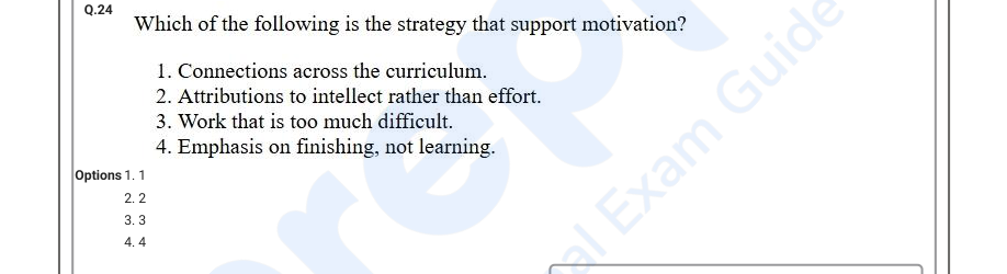 Read the question and choices in the excerpt. Choose A/B/C/D for the first/second/third/fourth option shown.