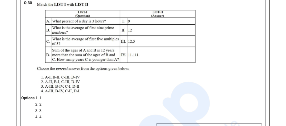 Read the question and choices in the excerpt. Choose A/B/C/D for the first/second/third/fourth option shown.