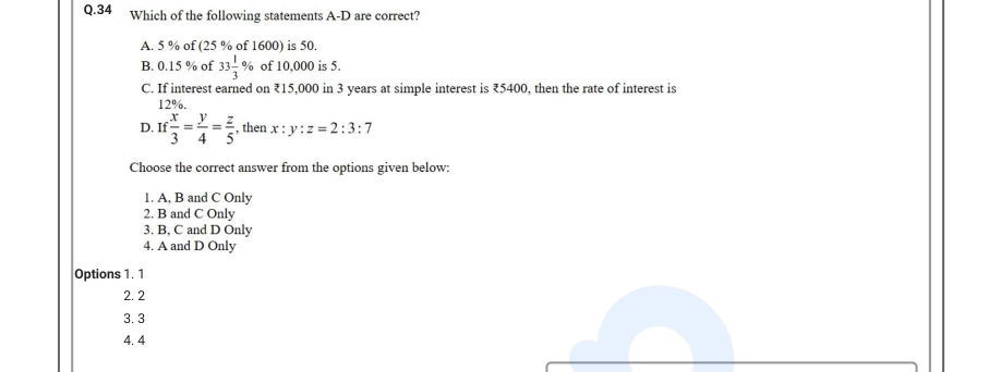 Read the question and choices in the excerpt. Choose A/B/C/D for the first/second/third/fourth option shown.