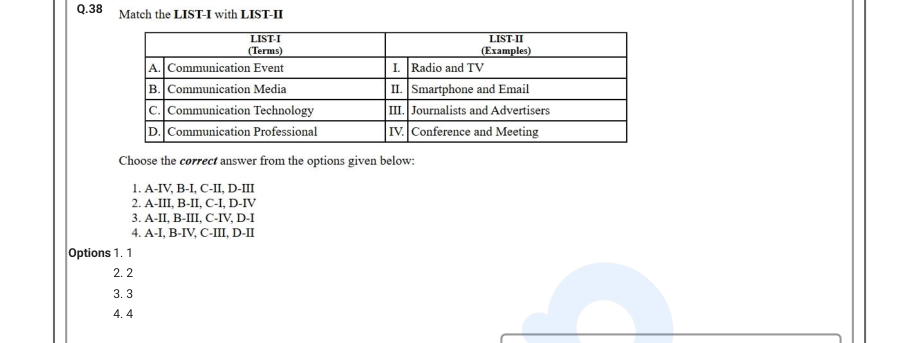 Read the question and choices in the excerpt. Choose A/B/C/D for the first/second/third/fourth option shown.