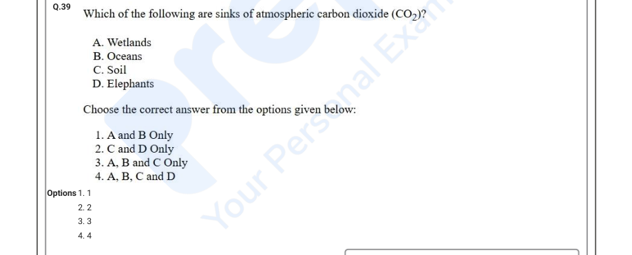 Read the question and choices in the excerpt. Choose A/B/C/D for the first/second/third/fourth option shown.