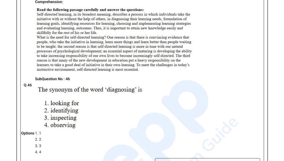 Read the question and choices in the excerpt. Choose A/B/C/D for the first/second/third/fourth option shown.