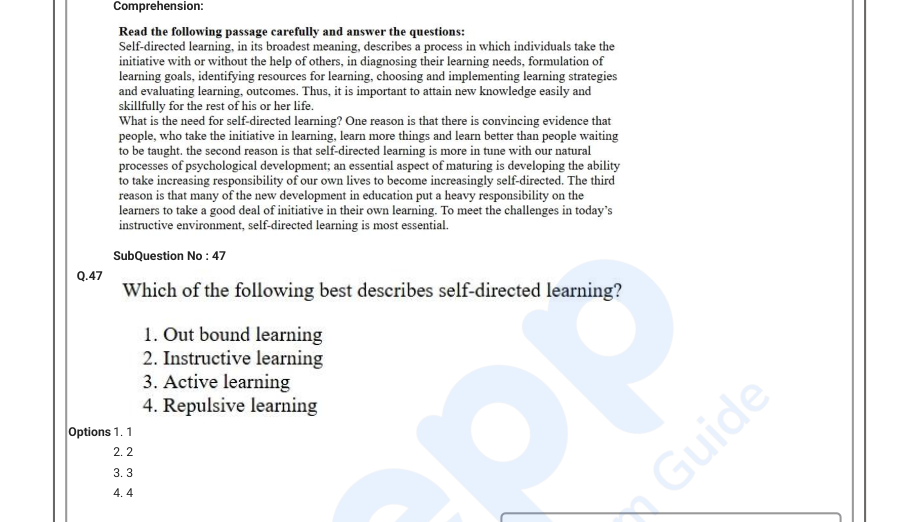 Read the question and choices in the excerpt. Choose A/B/C/D for the first/second/third/fourth option shown.