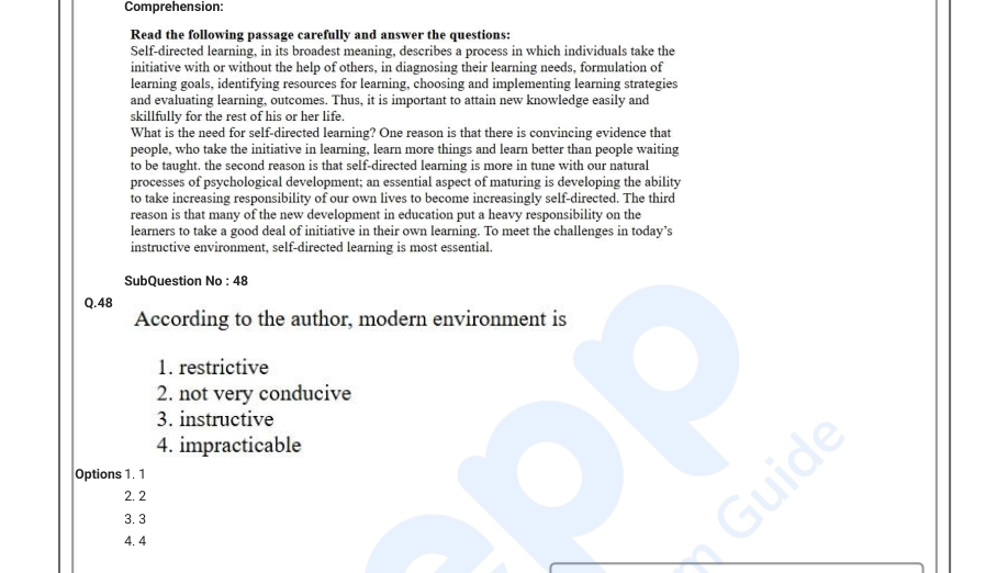 Read the question and choices in the excerpt. Choose A/B/C/D for the first/second/third/fourth option shown.