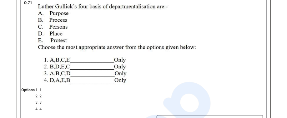 Read the question and choices in the excerpt. Choose A/B/C/D for the first/second/third/fourth option shown.