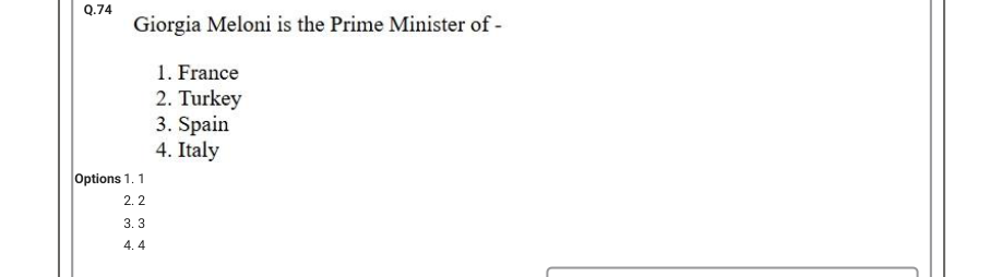 Read the question and choices in the excerpt. Choose A/B/C/D for the first/second/third/fourth option shown.