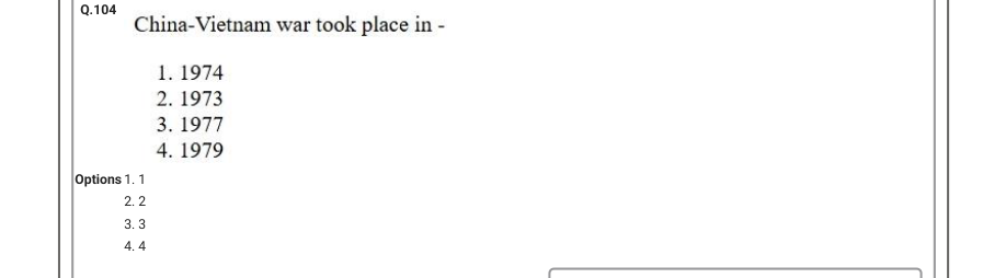 Read the question and choices in the excerpt. Choose A/B/C/D for the first/second/third/fourth option shown.