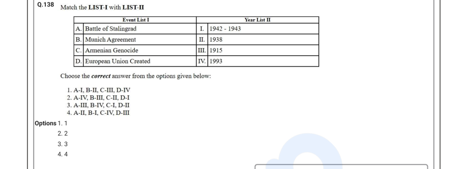 Read the question and choices in the excerpt. Choose A/B/C/D for the first/second/third/fourth option shown.