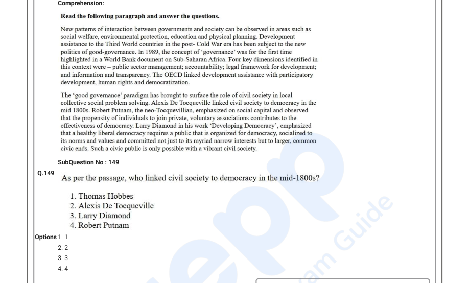 Read the question and choices in the excerpt. Choose A/B/C/D for the first/second/third/fourth option shown.