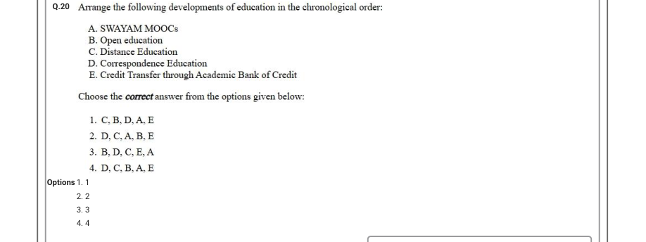 Read the question and choices in the excerpt. Choose A/B/C/D for the first/second/third/fourth option shown.