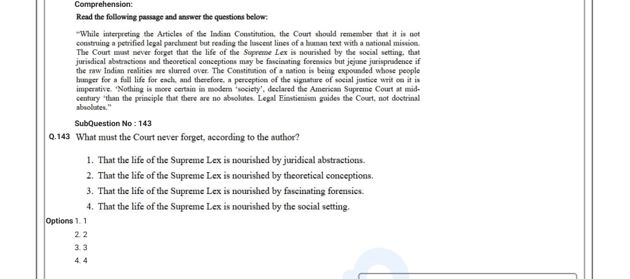 Read the question and choices in the excerpt. Choose A/B/C/D for the first/second/third/fourth option shown.