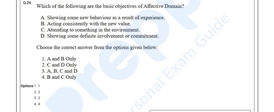 Read the question and choices in the excerpt. Choose A/B/C/D for the first/second/third/fourth option shown.