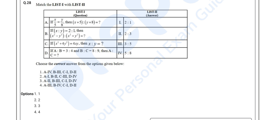 Read the question and choices in the excerpt. Choose A/B/C/D for the first/second/third/fourth option shown.