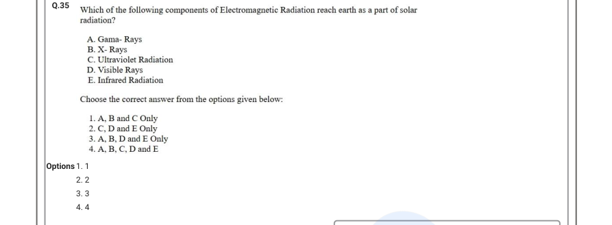 Read the question and choices in the excerpt. Choose A/B/C/D for the first/second/third/fourth option shown.