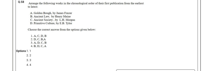 Read the question and choices in the excerpt. Choose A/B/C/D for the first/second/third/fourth option shown.