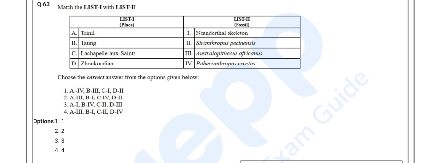 Read the question and choices in the excerpt. Choose A/B/C/D for the first/second/third/fourth option shown.