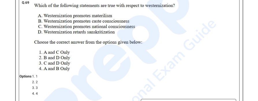 Read the question and choices in the excerpt. Choose A/B/C/D for the first/second/third/fourth option shown.