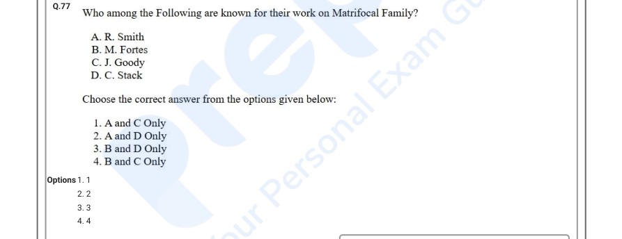 Read the question and choices in the excerpt. Choose A/B/C/D for the first/second/third/fourth option shown.