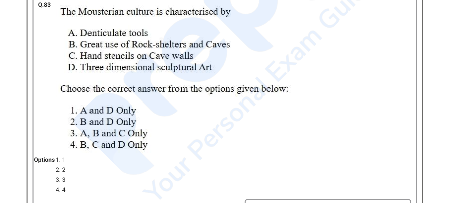 Read the question and choices in the excerpt. Choose A/B/C/D for the first/second/third/fourth option shown.