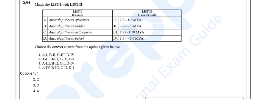 Read the question and choices in the excerpt. Choose A/B/C/D for the first/second/third/fourth option shown.