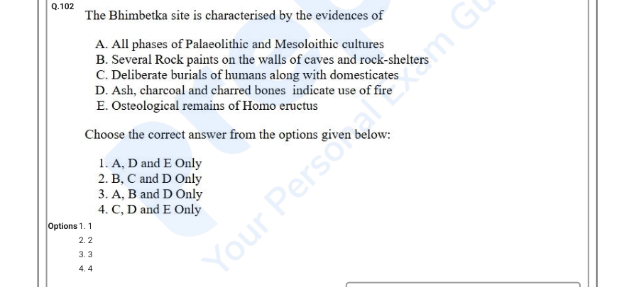 Read the question and choices in the excerpt. Choose A/B/C/D for the first/second/third/fourth option shown.