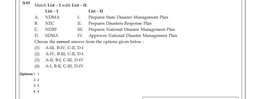 Read the question and choices in the excerpt. Choose A/B/C/D for the first/second/third/fourth option shown.