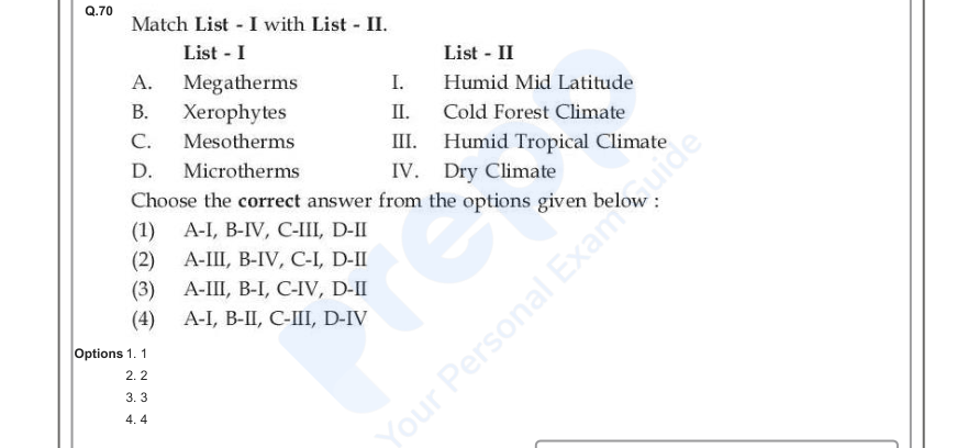 Read the question and choices in the excerpt. Choose A/B/C/D for the first/second/third/fourth option shown.