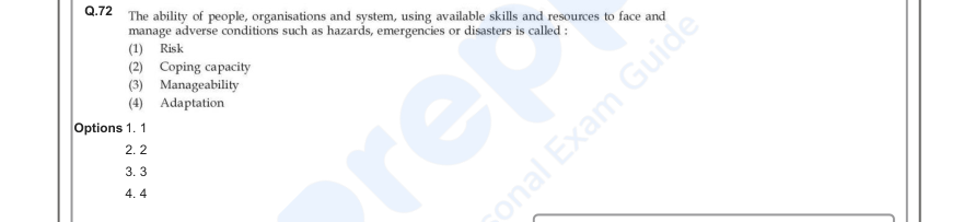 Read the question and choices in the excerpt. Choose A/B/C/D for the first/second/third/fourth option shown.