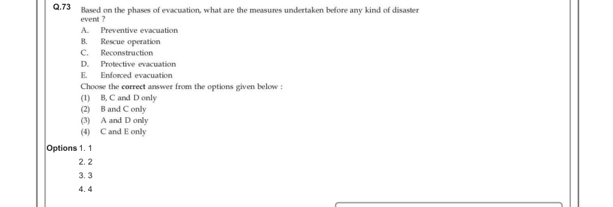 Read the question and choices in the excerpt. Choose A/B/C/D for the first/second/third/fourth option shown.