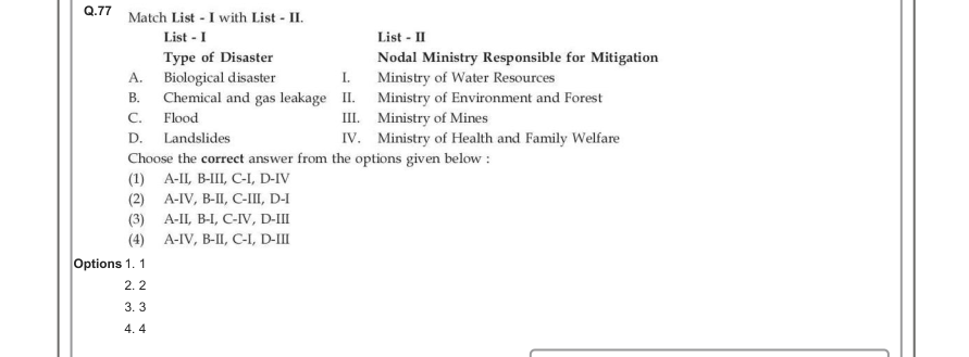 Read the question and choices in the excerpt. Choose A/B/C/D for the first/second/third/fourth option shown.