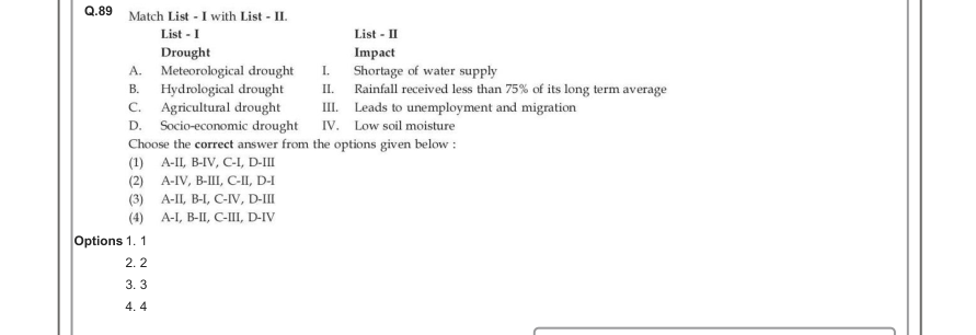 Read the question and choices in the excerpt. Choose A/B/C/D for the first/second/third/fourth option shown.