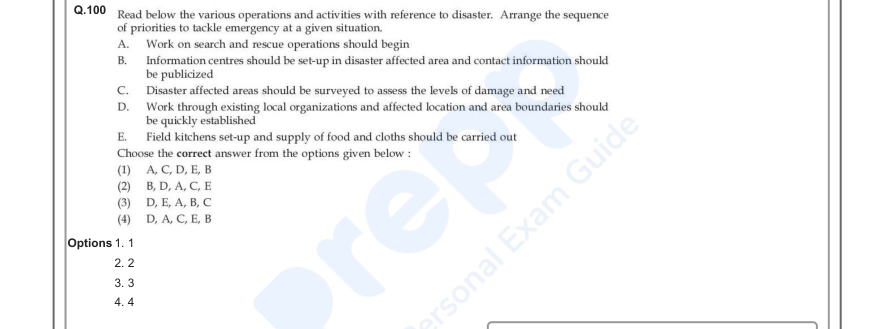 Read the question and choices in the excerpt. Choose A/B/C/D for the first/second/third/fourth option shown.